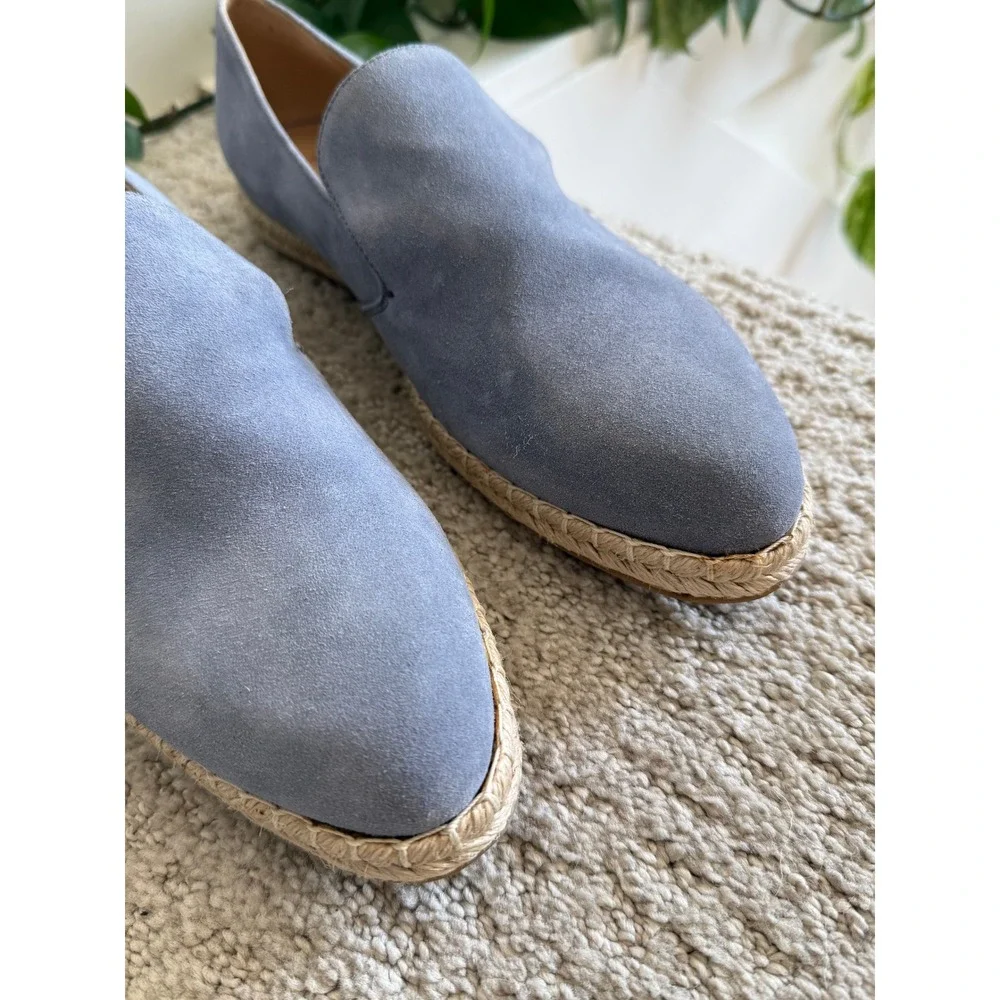 NWOB M.Gemi Agio Suede Espadrille Loafers Italian Luxury Blue 42 US 11